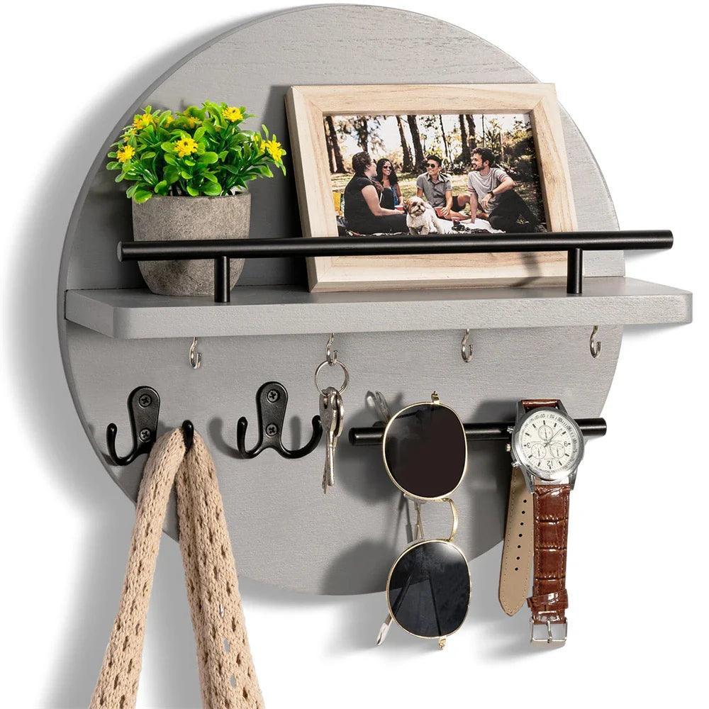 Ronde Sleutelhouder Hout