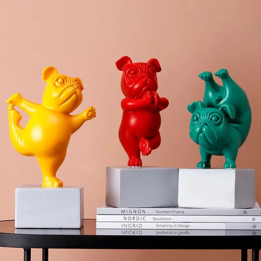 Franse Bulldog Beeldje Ornamentjes Standbeeldje