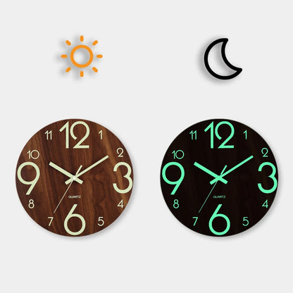 Glow in the Dark Stralende Wandklok