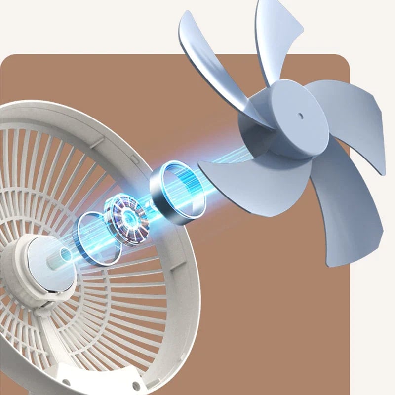90° Foldable Fan Rechargeable