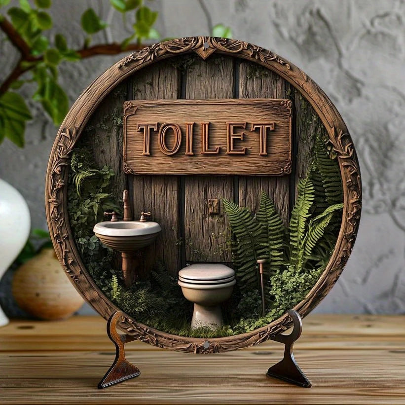 Ronde Toilet Douche badkamer bewegwijzering