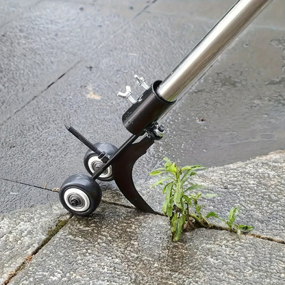 Metalen Onkruidwieder op Wielen