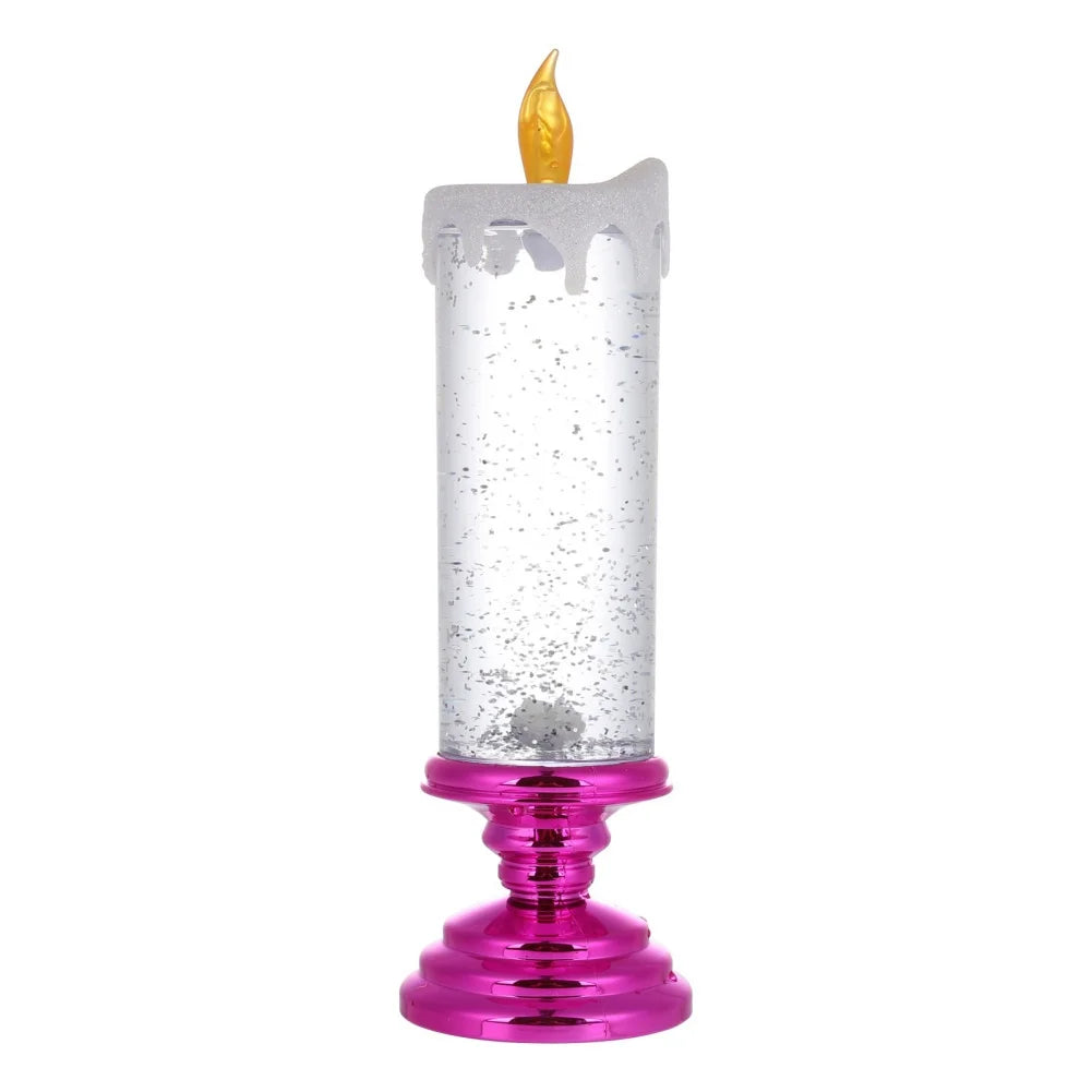 Kerst LED Glitter Kaarslamp