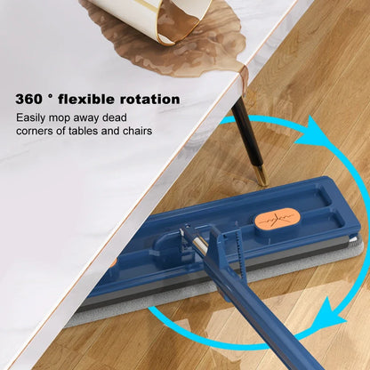 360° Roterende Platte Dweil No Hand-Washing