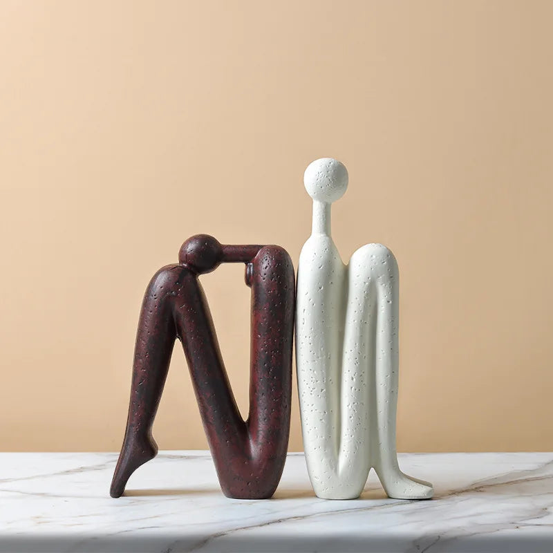 Abstracte Boekensteun Sculpturen Keramische Boekensteunen Handwerk