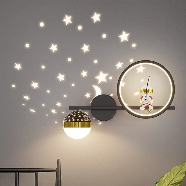 LED Star Astronaut Kinderwandlamp