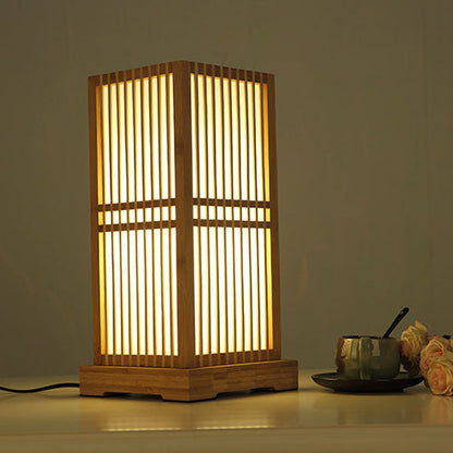 Japanse Houten Tafellamp
