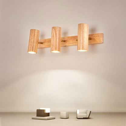 Rotatable Houten Spotlight