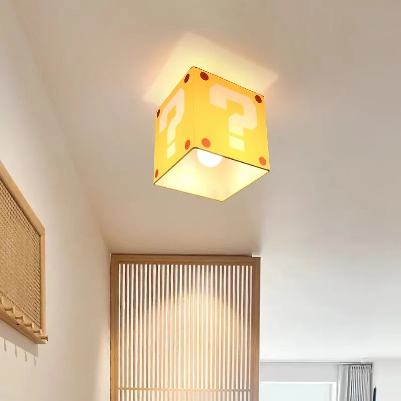 Gele Vraagteken Plafondlamp