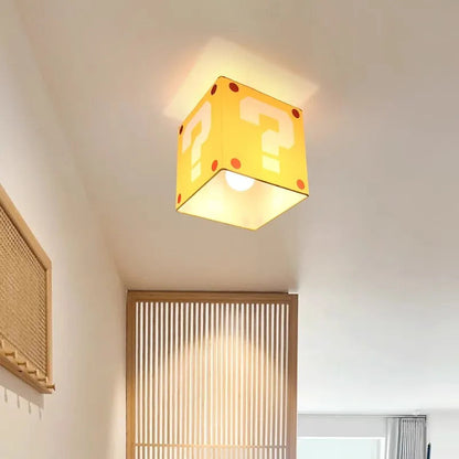 Gele Vraagteken Plafondlamp