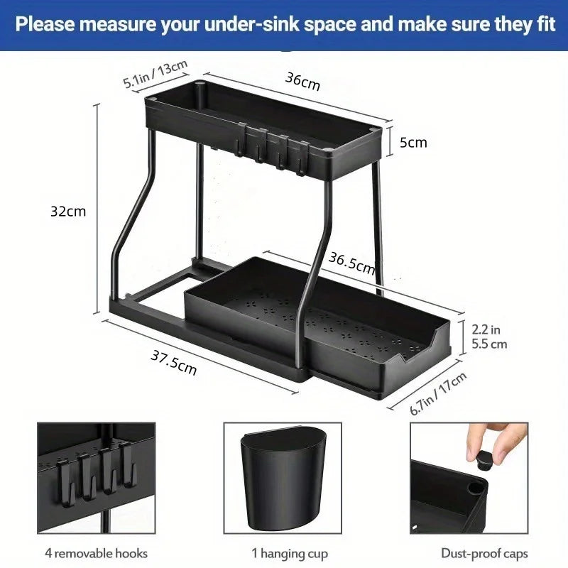 Multi-layer Pull-out Keuken- en Badkamer Organizer