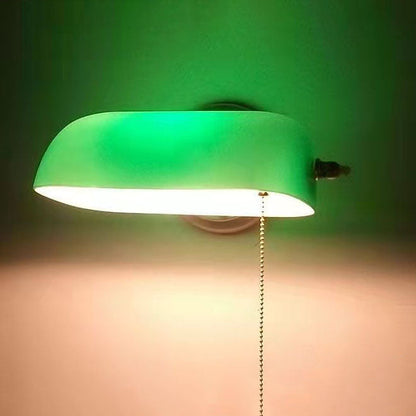 Vintage Wandlamp met Glazen Kap