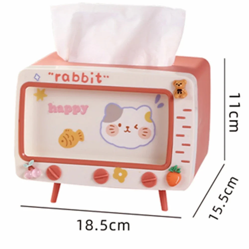 Leuke Kawaii Tv Tissue Box