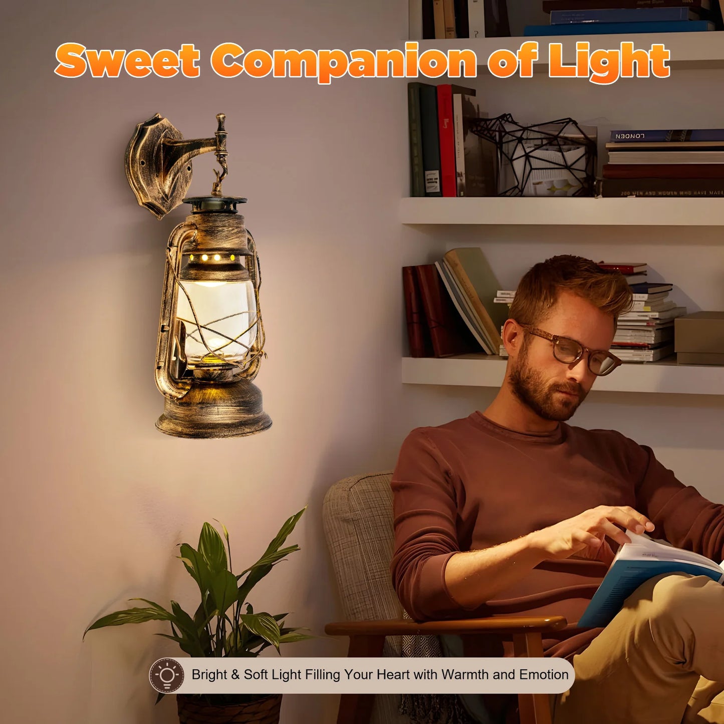 Vintage Lantaarn Wandlamp