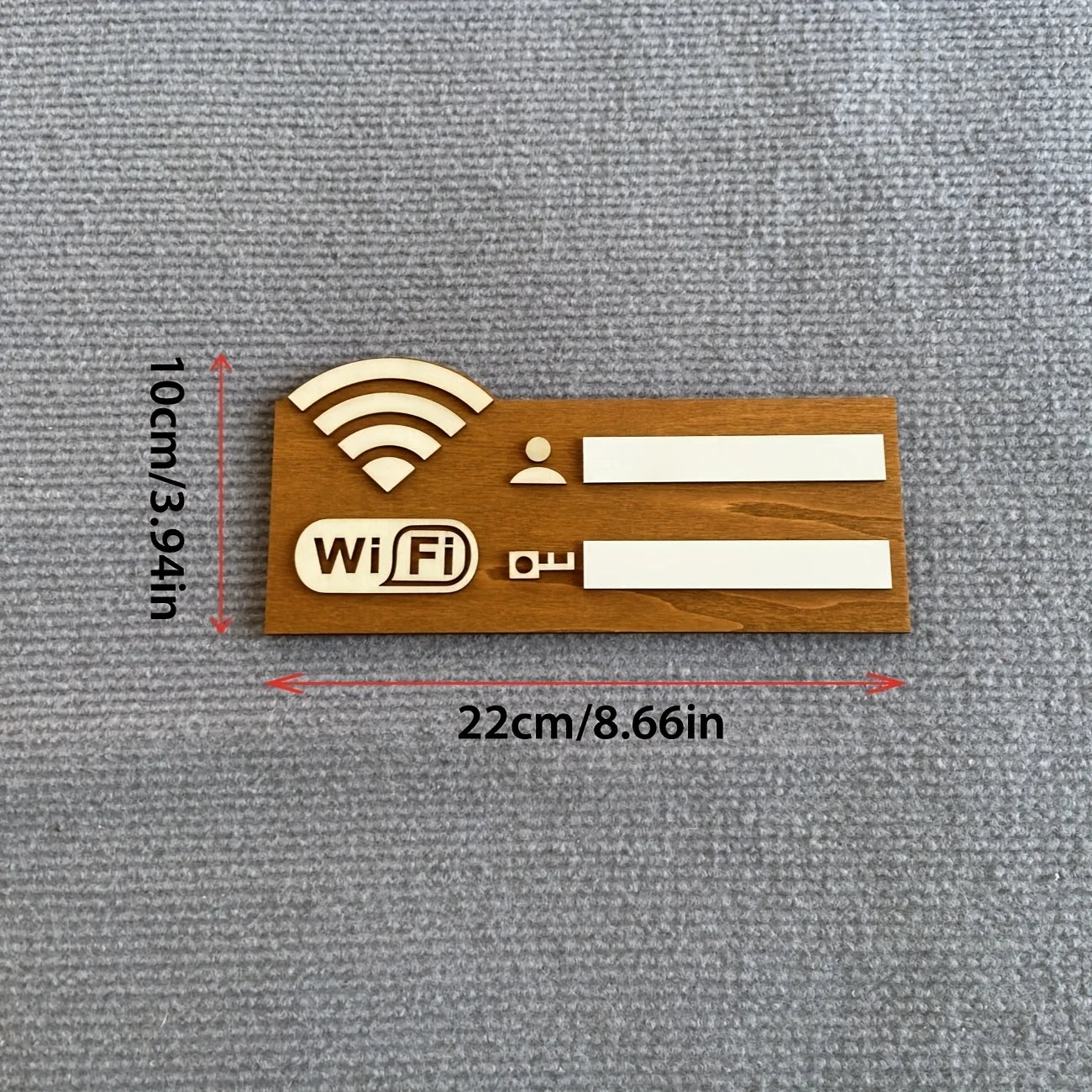 Rustiek Houten WiFi Wachtwoord Bord