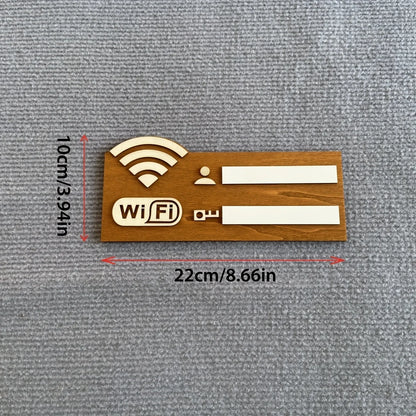 Rustiek Houten WiFi Wachtwoord Bord