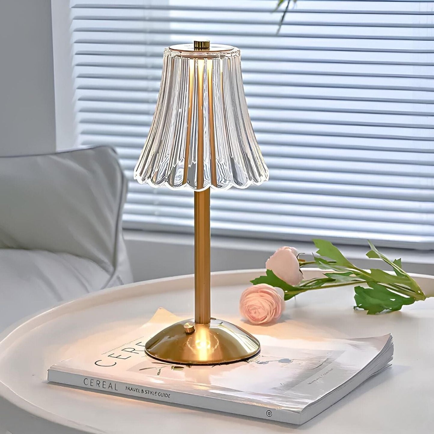 Crystal Draadloze Tafellamp Met Bar Touch