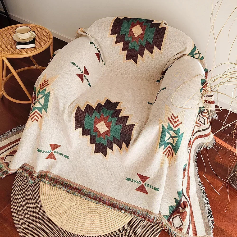 Boho Dekentje met Franjes