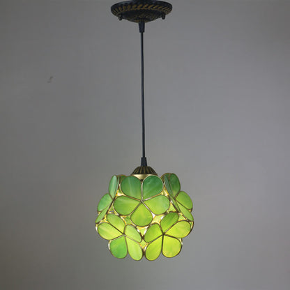 Bloemenlamp met Glaskunst