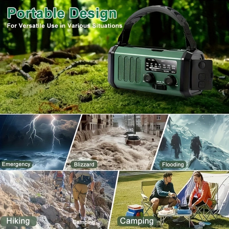 Noodradio met Zonne-energie