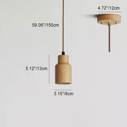 Houten Hanglampje Vrolijke Verlichting
