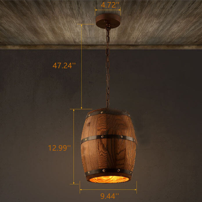 Sfeervolle Wijnvat Hanglamp