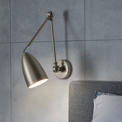 Vintage industriële Zwenkarm Wandlamp