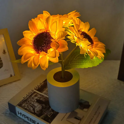 Zonnebloem LED Nachtlampje