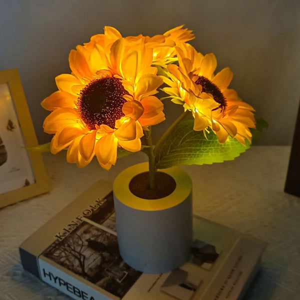 Zonnebloem LED Nachtlampje