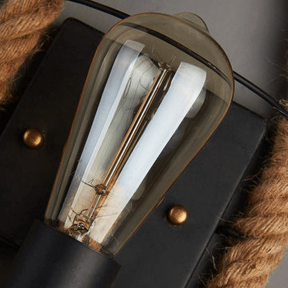 Stoere Touw Wandlamp