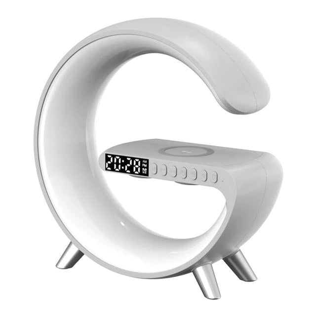 4 In 1 Draadloze Nachtlampje Lamp Bluetooth Speaker Wekker Snel Opladen