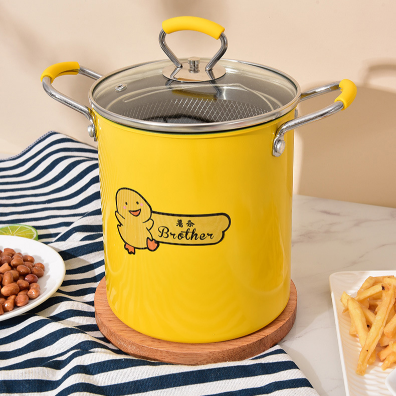Frituurpan met Deksel, Rekje en Oliefilter