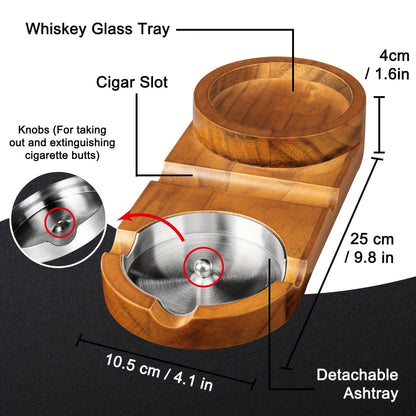 Sigarenasbak en Whiskyglasbak