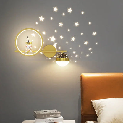 LED Star Astronaut Kinderwandlamp