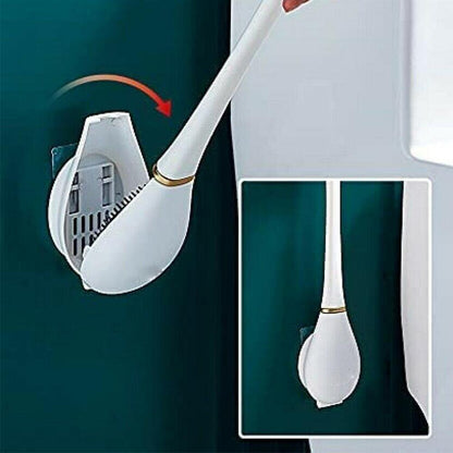 Siliconen Toiletborstel Met Lange Steel