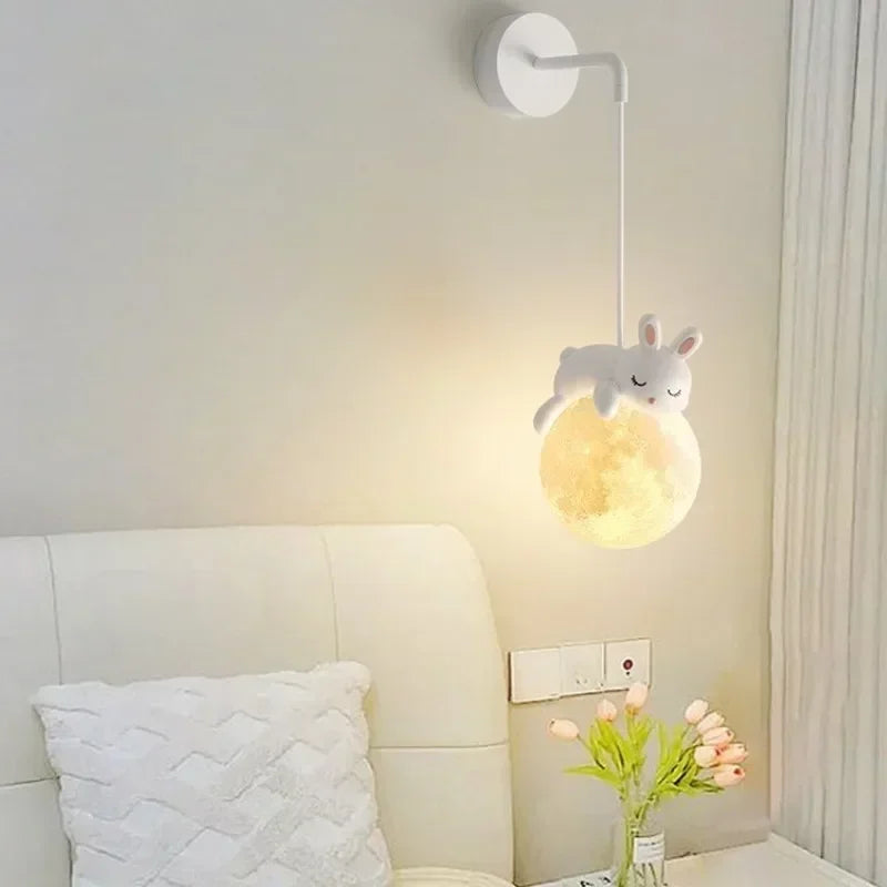 Kinderkamer Hanglamp Little Bear en Rabbit