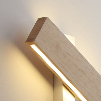 Houten Bedlamp met LED Licht