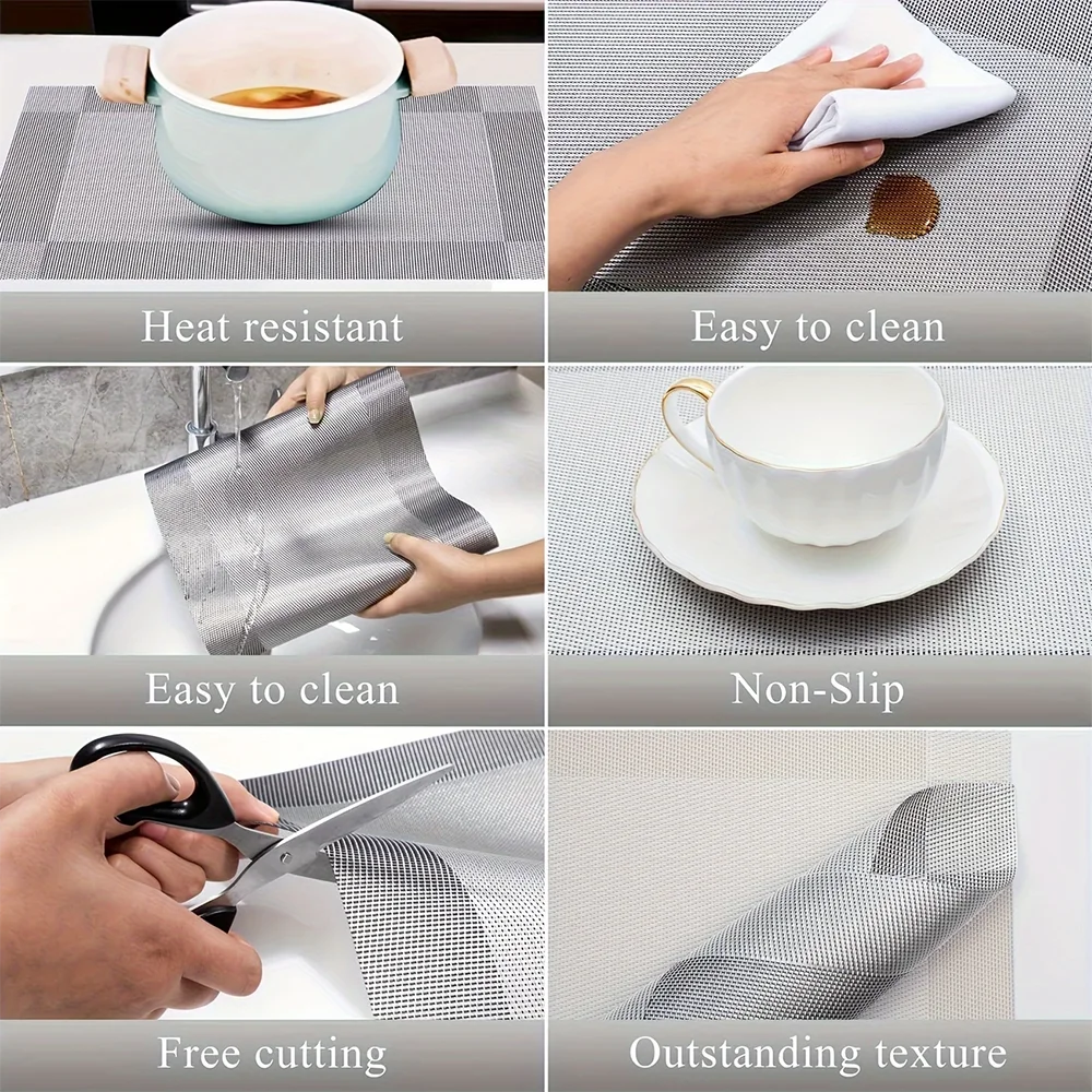 Hitte- en Vlekbestendige Placemats 4 Stukken