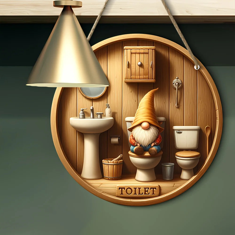 Plattelandskabouter Toilet Bord Retro Huis
