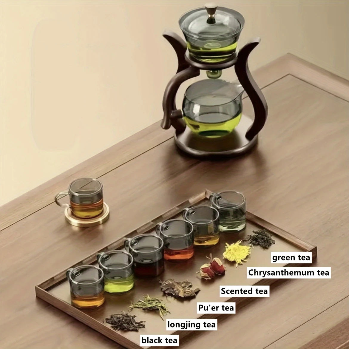 Theeset met Infuser en 6 kopjes