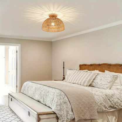 Boho Rotan Plafondlamp