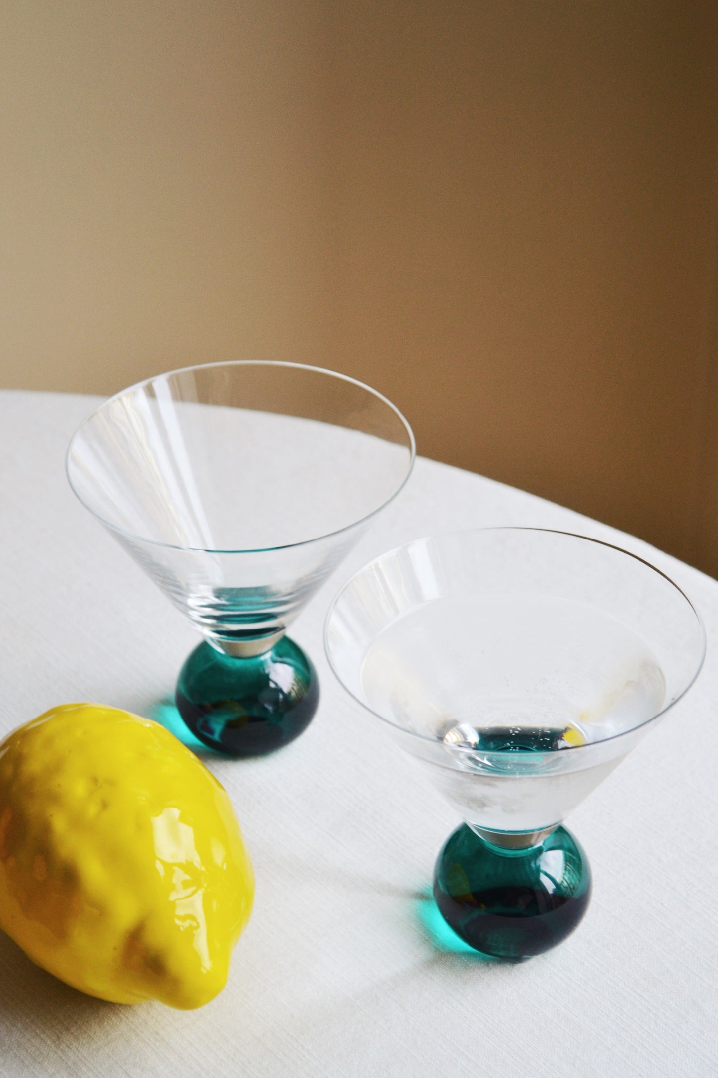Set van Twee Cocktailglazen - Groen