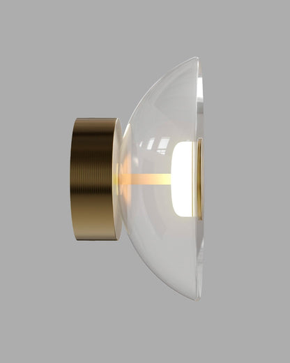 Inverted Glass Dome Wandlamp