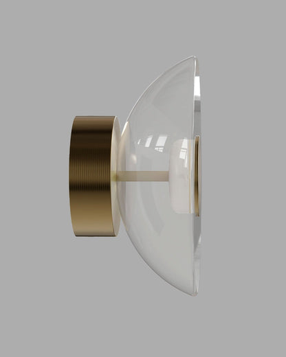 Inverted Glass Dome Wandlamp