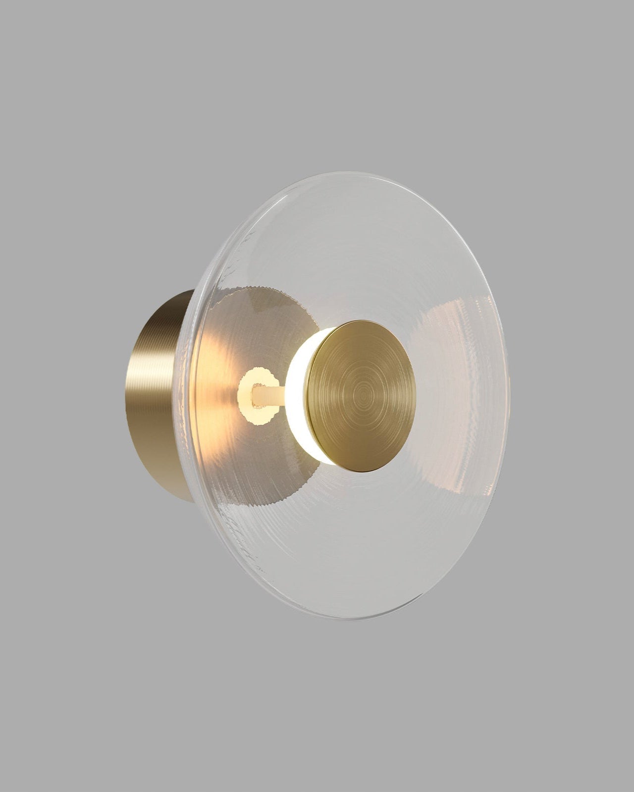 Inverted Glass Dome Wandlamp