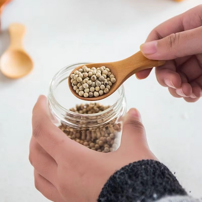 Houten Theelepels voor Specerijen