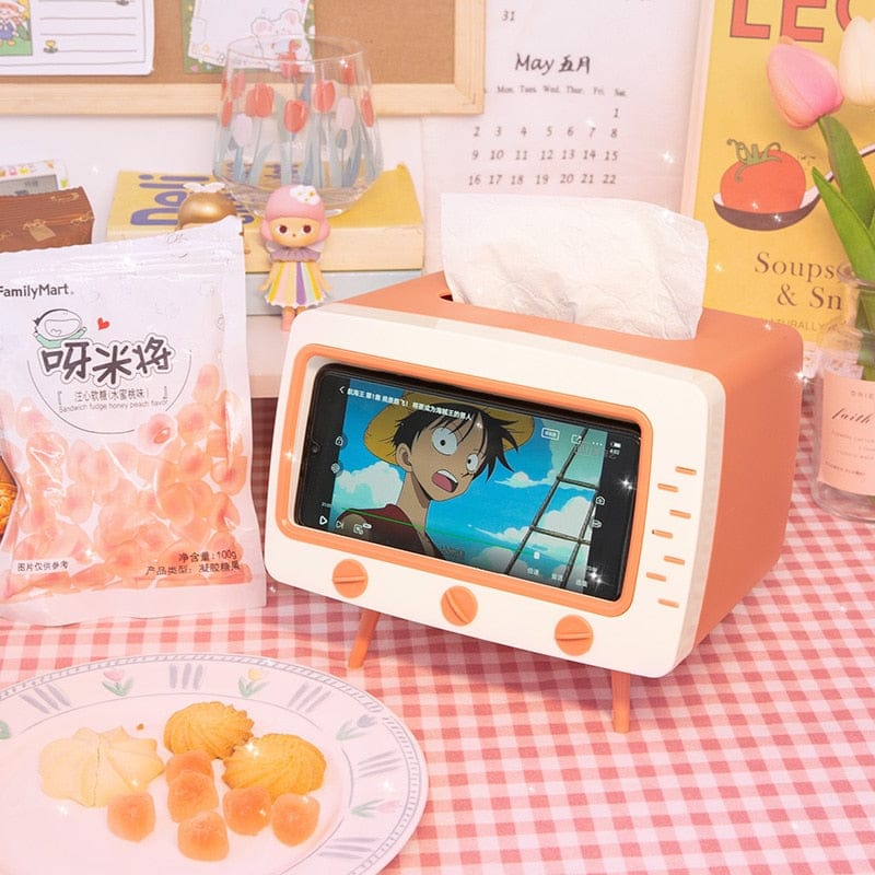 Leuke Kawaii Tv Tissue Box