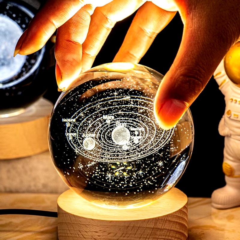 Zonnesysteem Kristallen 3D