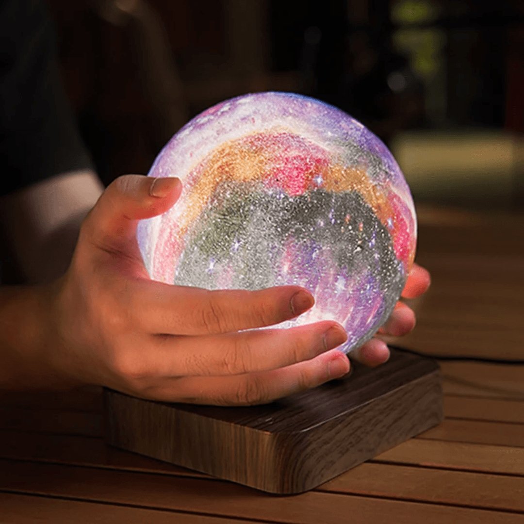 Levitating Galaxy Moon Lamp