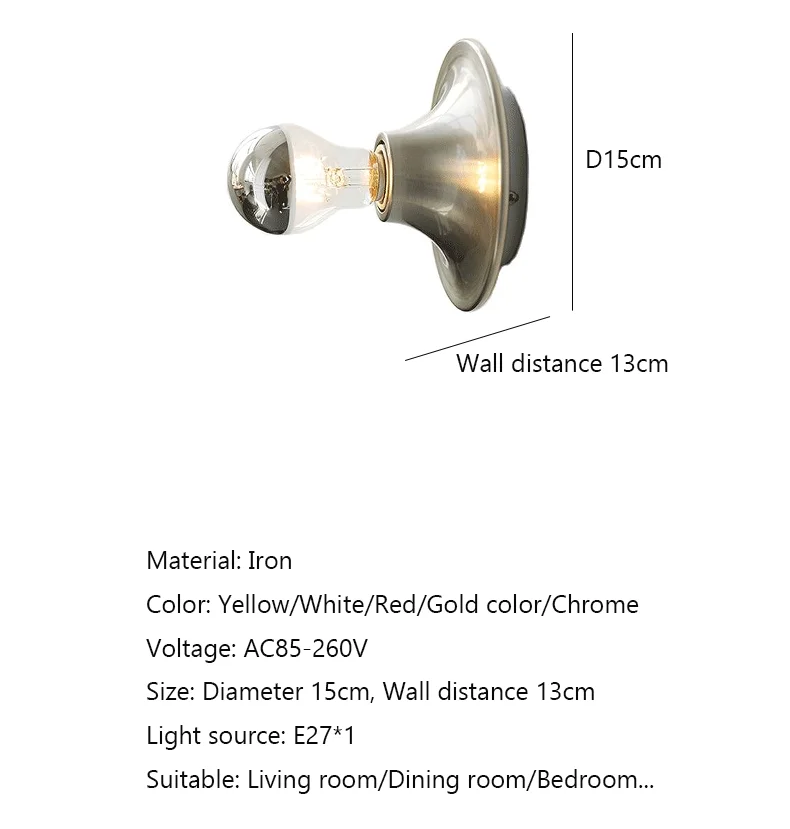 Gang Balkon IJzer Retro Plafond Wandlamp